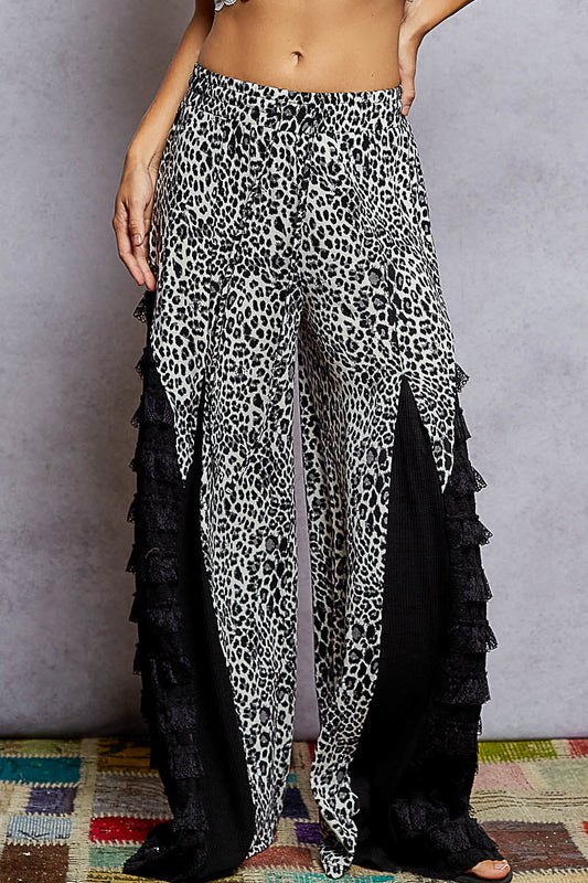 POL Cheetah Wide Fun Pant